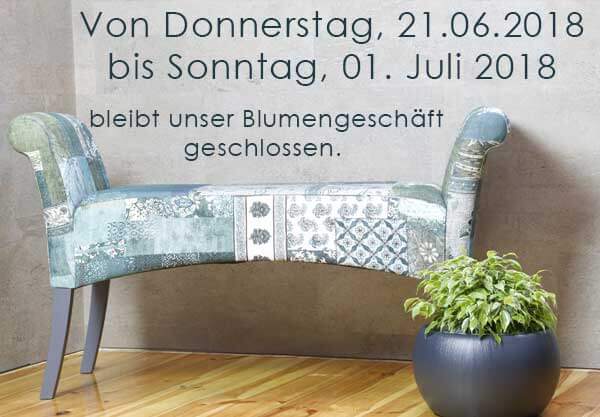 Blumengeschäft geschlossen